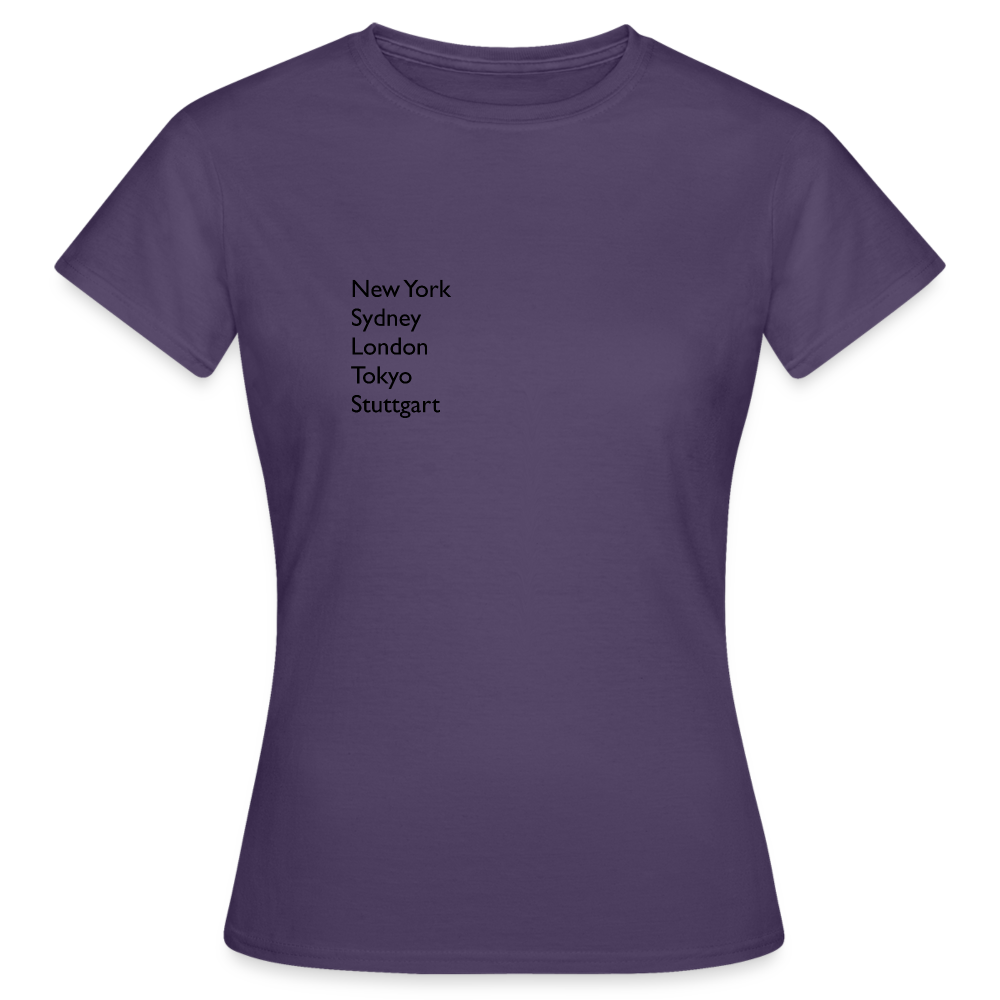 T-Shirt Ladies Stuttgart "Metropolen" - Dunkellila