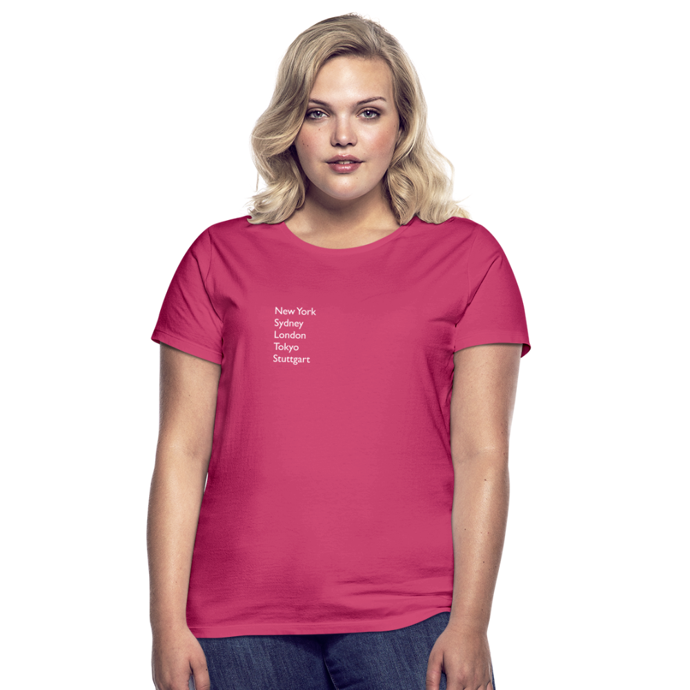 T-Shirt Ladies Stuttgart "Metropolen" Bright Edition - Azalea
