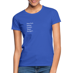 T-Shirt Ladies Stuttgart "Metropolen" Bright Edition - Royalblau