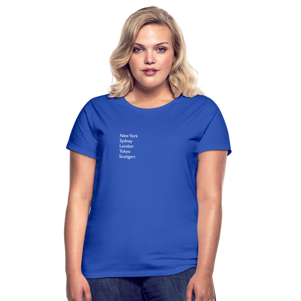 T-Shirt Ladies Stuttgart "Metropolen" Bright Edition - Royalblau
