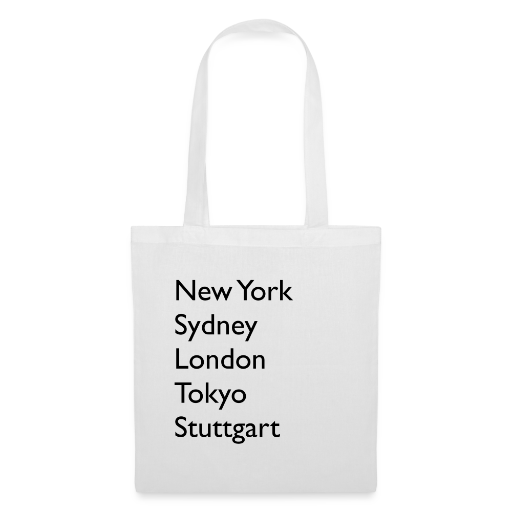 Tote Bag Stuttgart "Metropolen" - Weiß