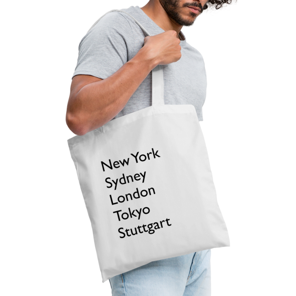 Tote Bag Stuttgart "Metropolen" - Weiß
