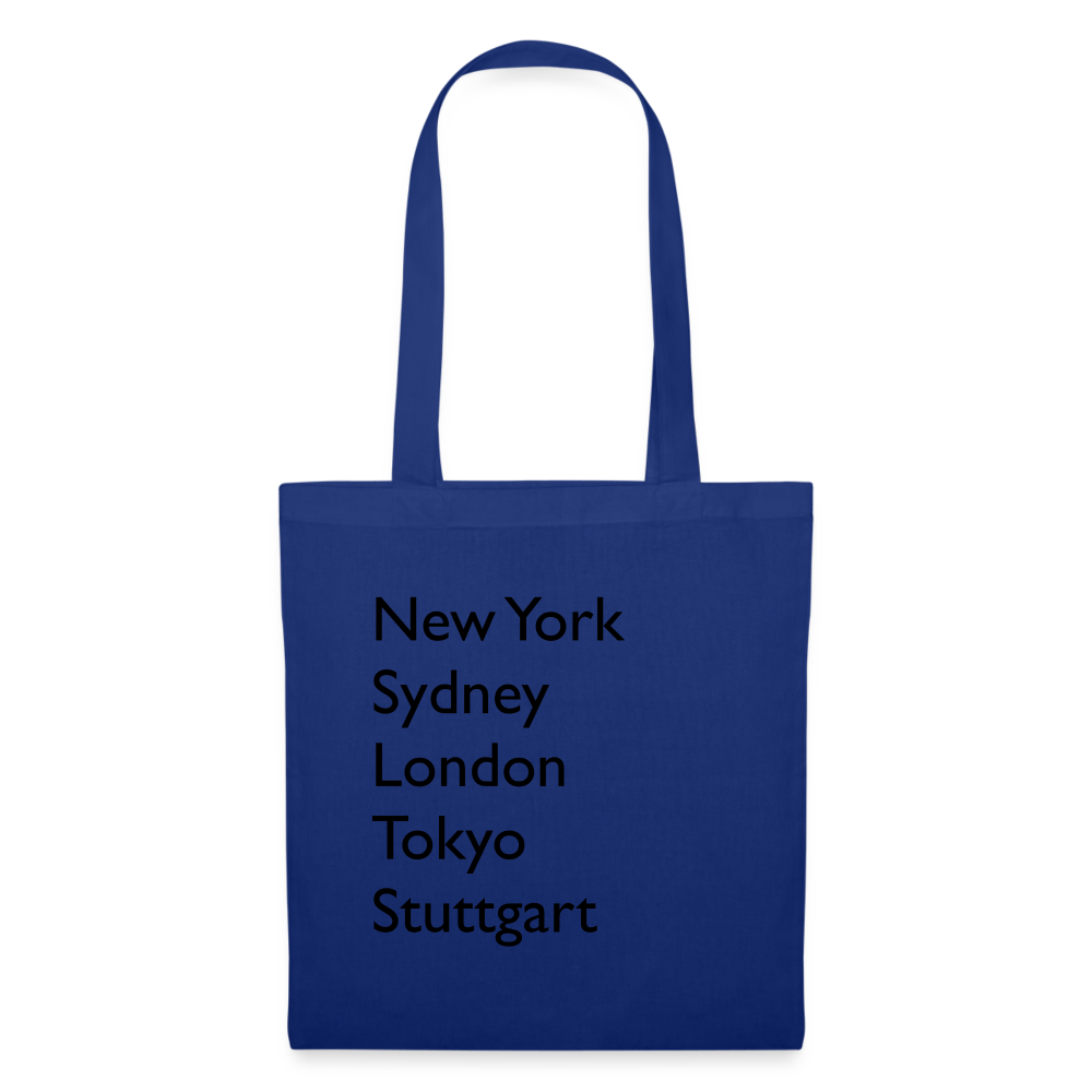Tote Bag Stuttgart "Metropolen" - Royalblau