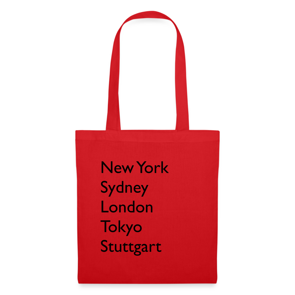 Tote Bag Stuttgart "Metropolen" - Rot