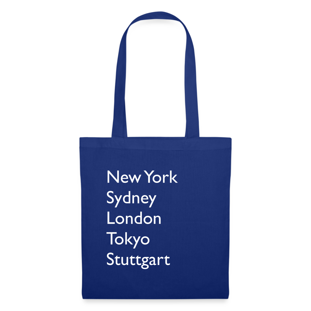 Tote Bag Stuttgart "Metropolen" - Royalblau