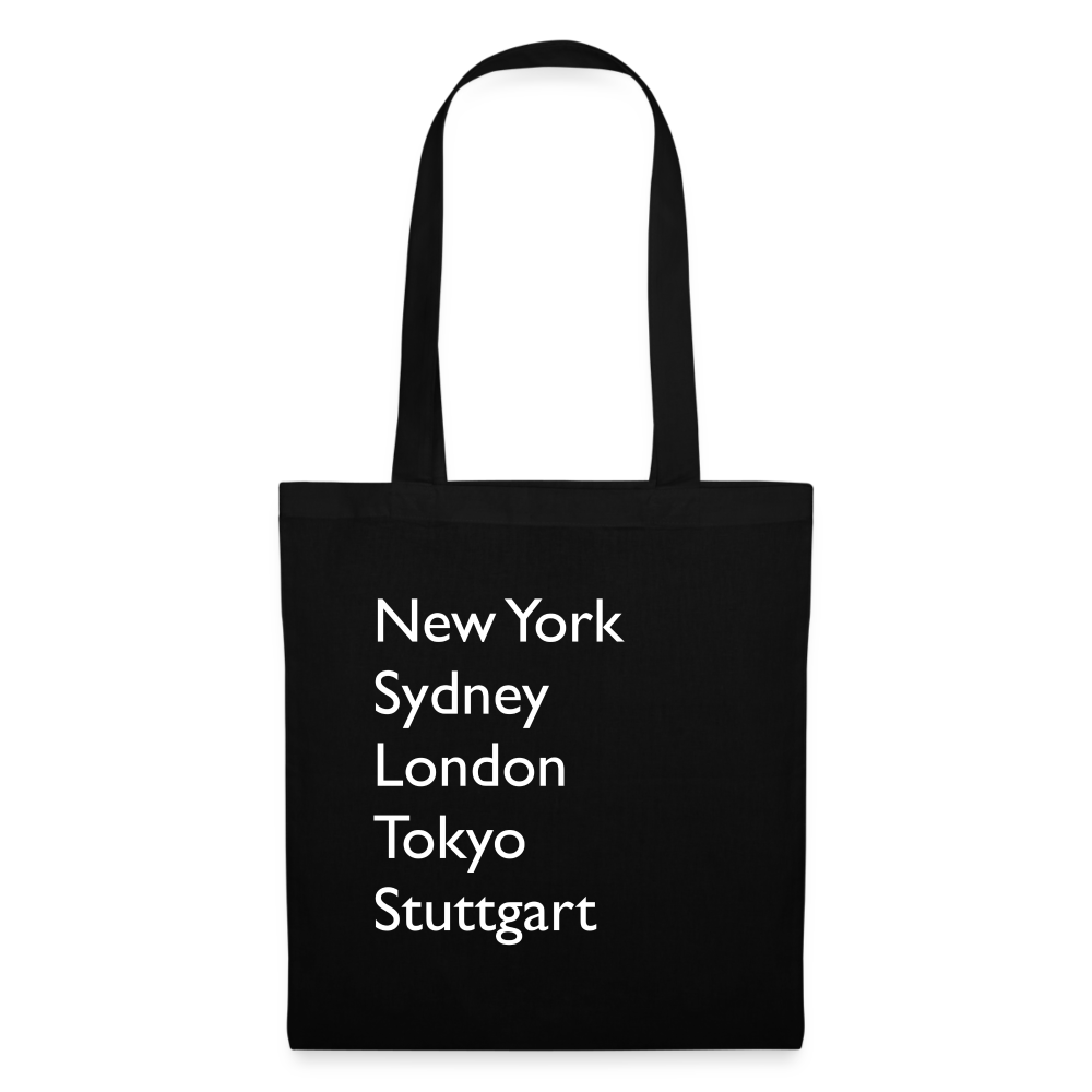 Tote Bag Stuttgart "Metropolen" - Schwarz