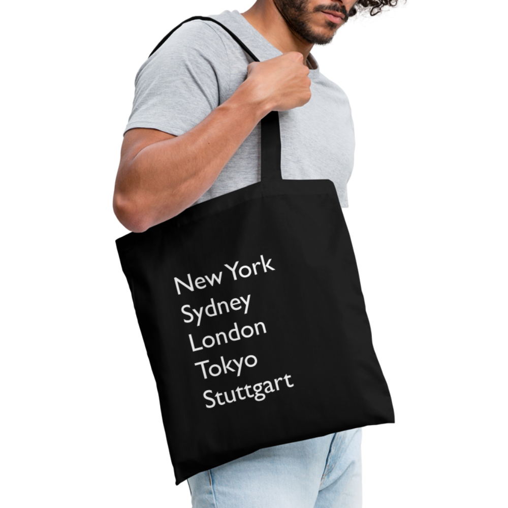 Tote Bag Stuttgart "Metropolen" - Schwarz