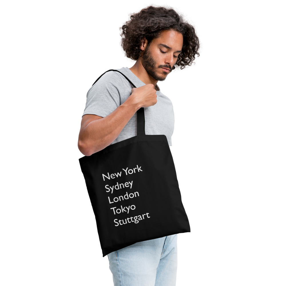 Tote Bag Stuttgart "Metropolen" - Schwarz