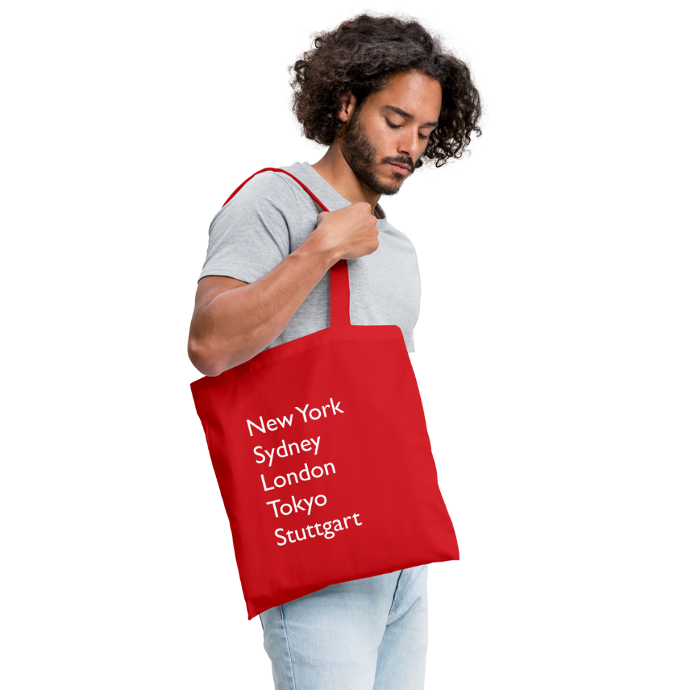 Tote Bag Stuttgart "Metropolen" - Rot
