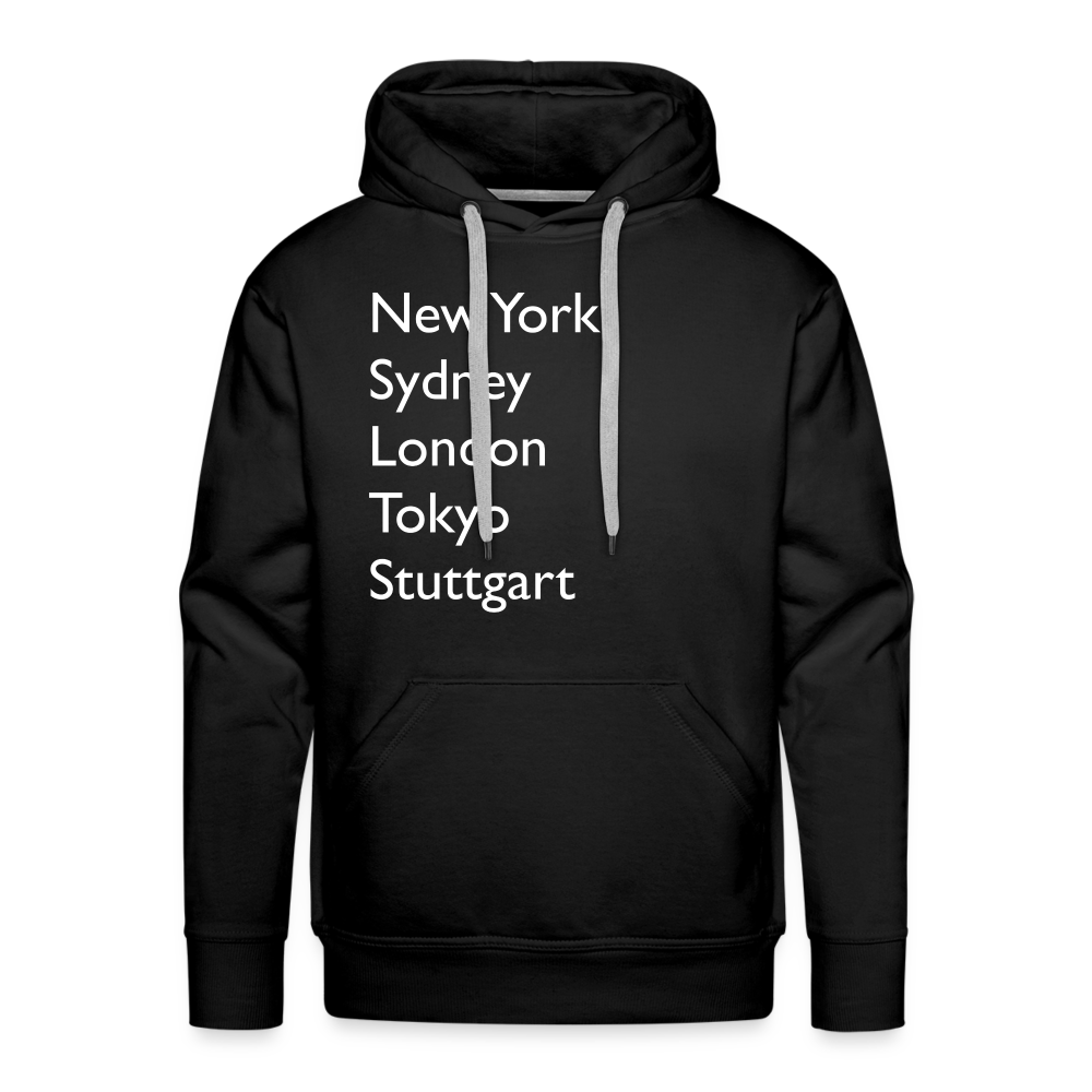 Hoodie Stuttgart "Metropolen Big" Bright Edition - Schwarz