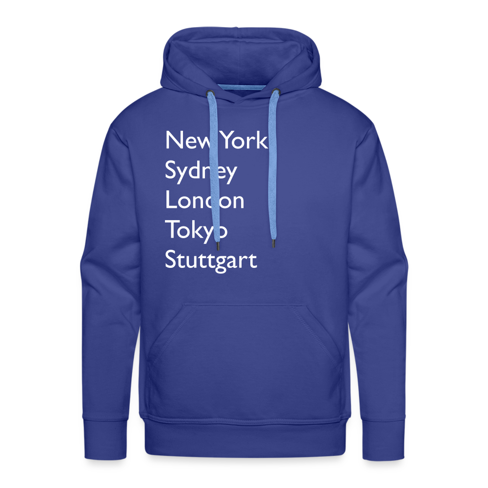 Hoodie Stuttgart "Metropolen Big" Bright Edition - Königsblau