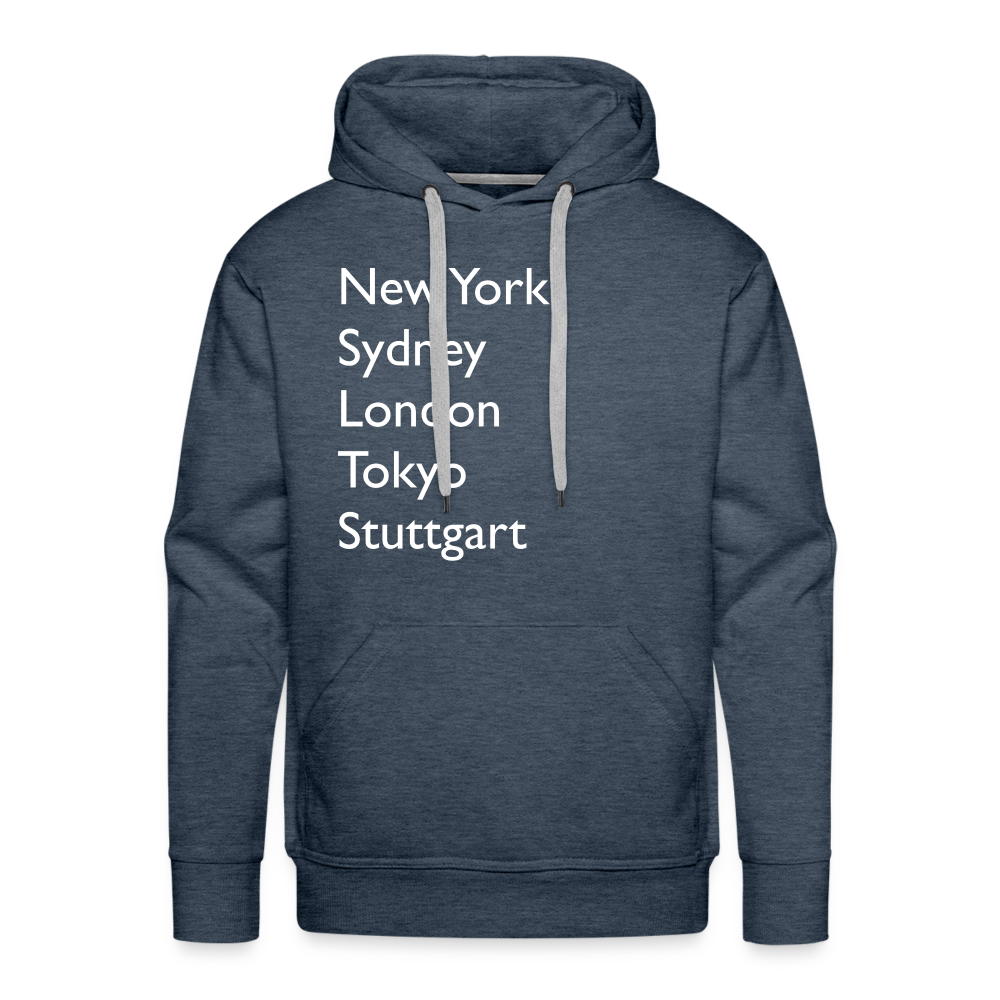 Hoodie Stuttgart "Metropolen Big" Bright Edition - Jeansblau