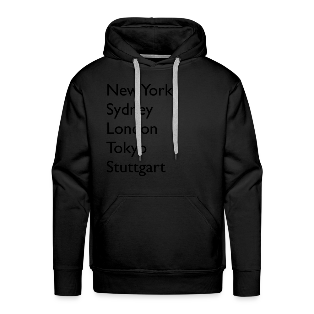 Hoodie Stuttgart "Metropolen Big" Dark Edition - Schwarz