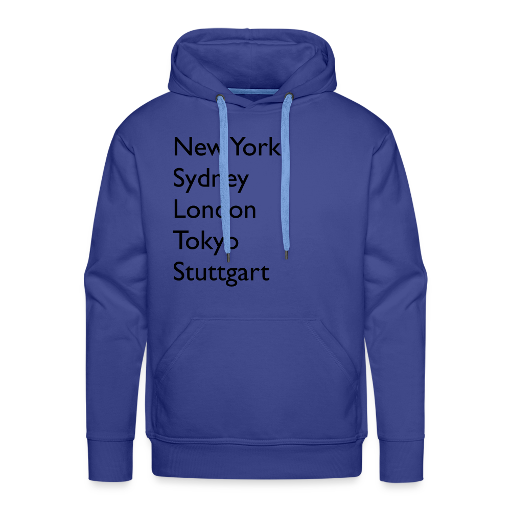 Hoodie Stuttgart "Metropolen Big" Dark Edition - Königsblau