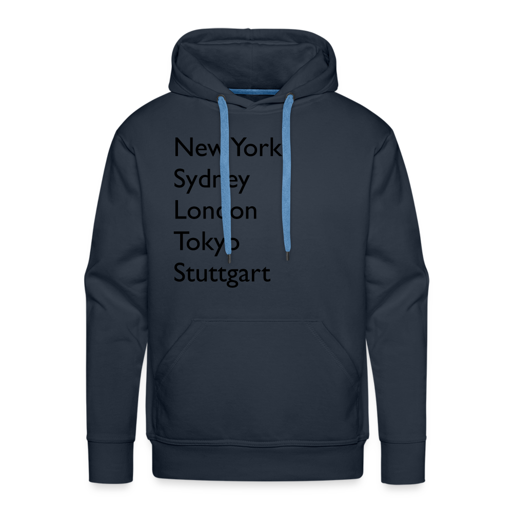 Hoodie Stuttgart "Metropolen Big" Dark Edition - Navy