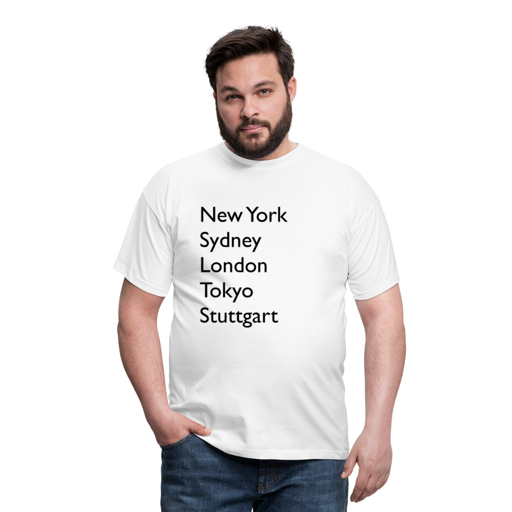 T-Shirt Stuttgart "Metropolen Big" - Weiß