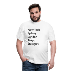 T-Shirt Stuttgart "Metropolen Big" - Weiß