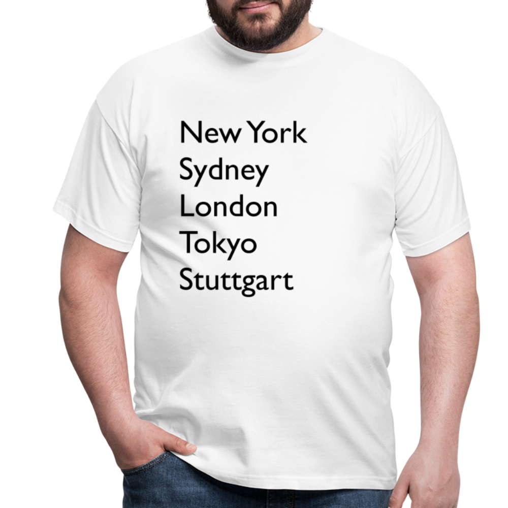 T-Shirt Stuttgart "Metropolen Big" - Weiß