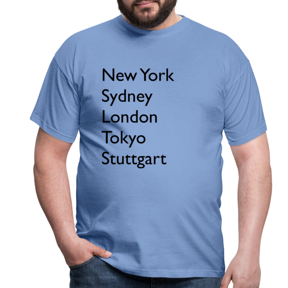 T-Shirt Stuttgart "Metropolen Big" - carolina blue
