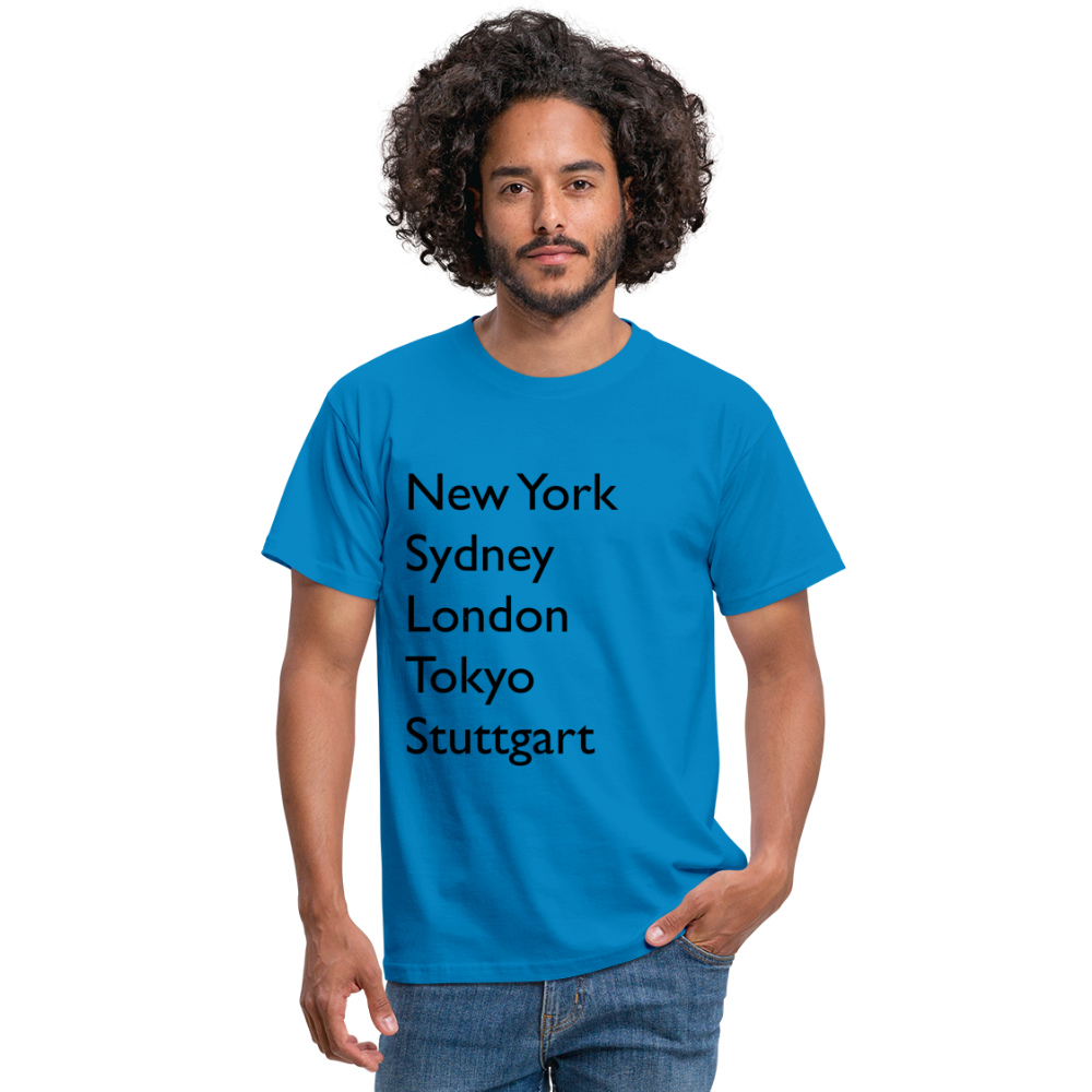 T-Shirt Stuttgart "Metropolen Big" - Royalblau