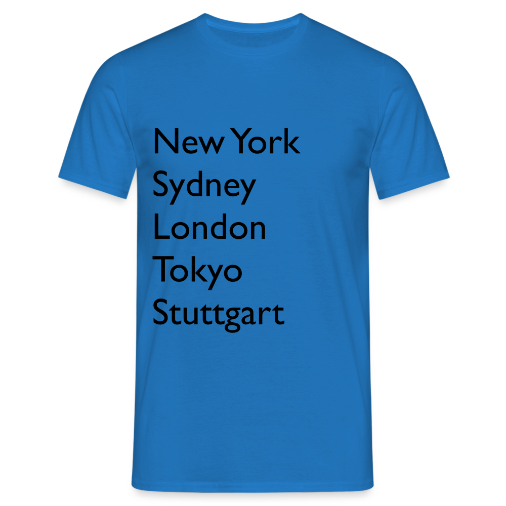 T-Shirt Stuttgart "Metropolen Big" - Royalblau