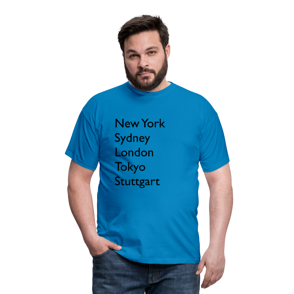 T-Shirt Stuttgart "Metropolen Big" - Royalblau
