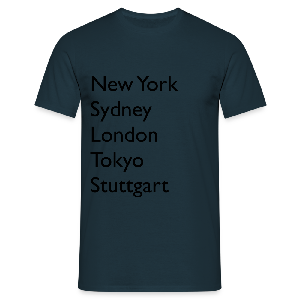 T-Shirt Stuttgart "Metropolen Big" - Navy