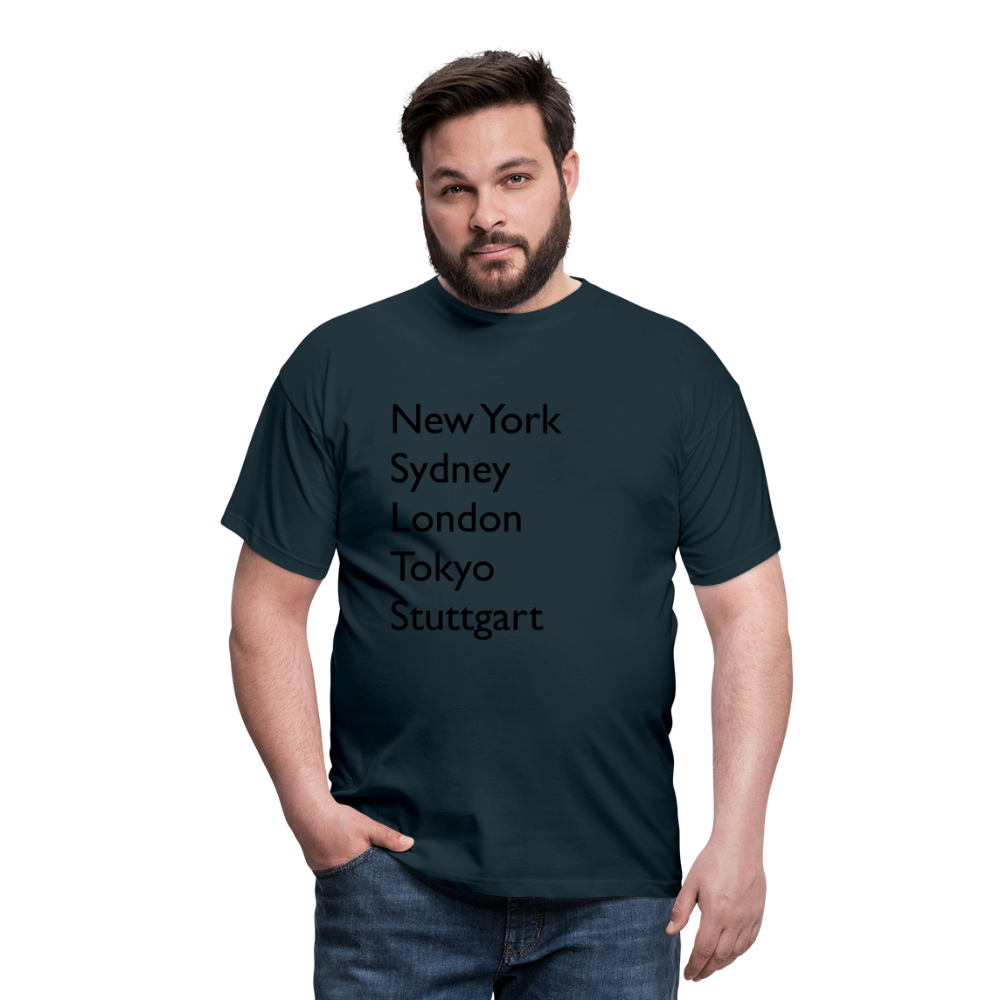 T-Shirt Stuttgart "Metropolen Big" - Navy