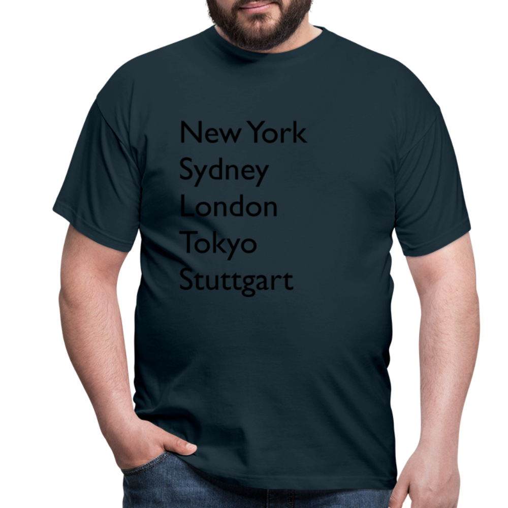 T-Shirt Stuttgart "Metropolen Big" - Navy