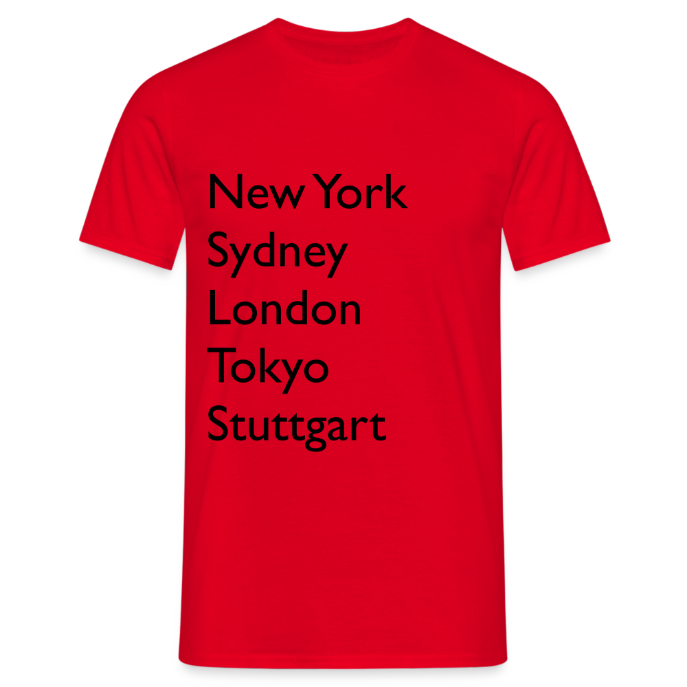 T-Shirt Stuttgart "Metropolen Big" - Rot