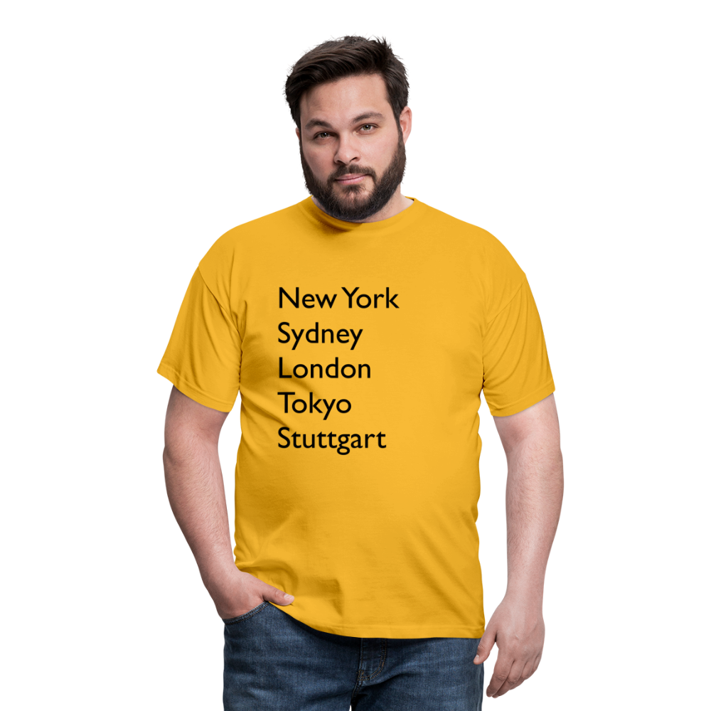 T-Shirt Stuttgart "Metropolen Big" - Gelb