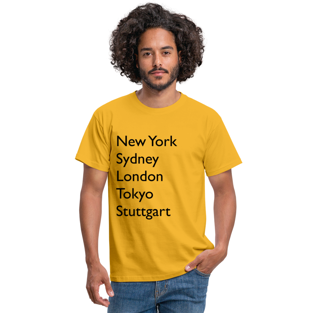 T-Shirt Stuttgart "Metropolen Big" - Gelb