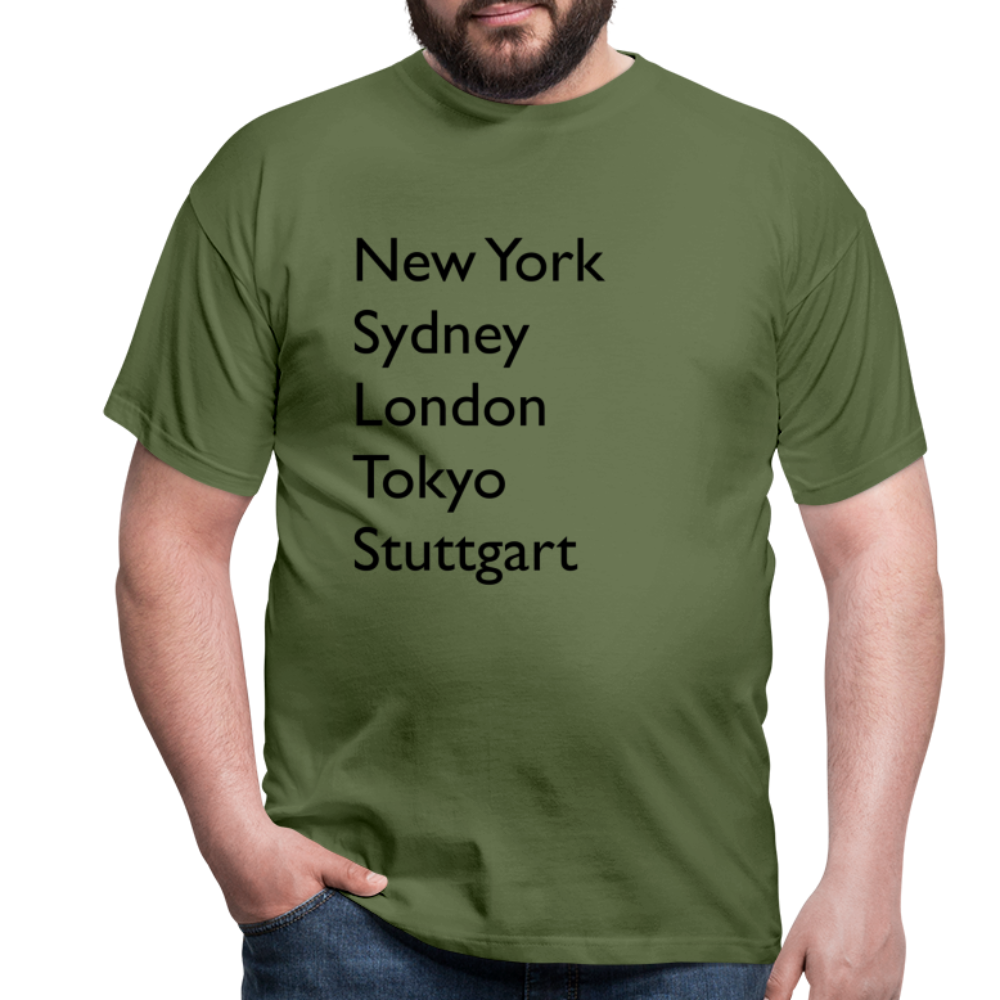 T-Shirt Stuttgart "Metropolen Big" - Militärgrün