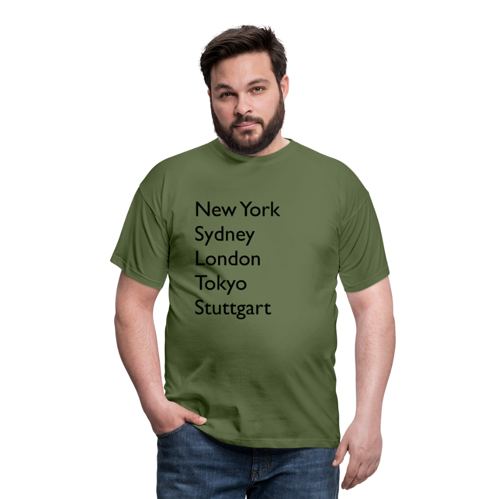 T-Shirt Stuttgart "Metropolen Big" - Militärgrün