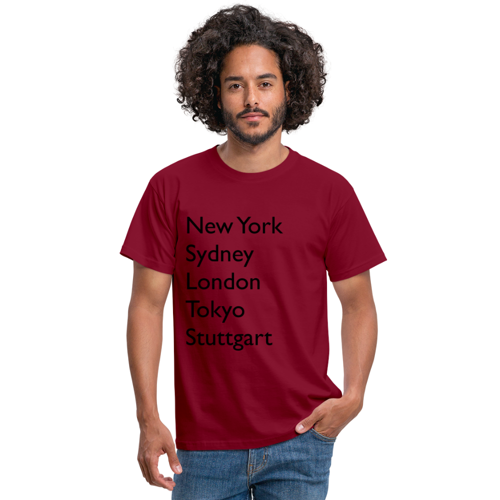 T-Shirt Stuttgart "Metropolen Big" - Ziegelrot
