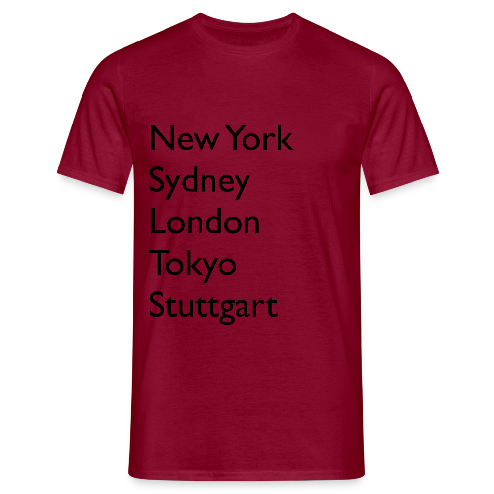 T-Shirt Stuttgart "Metropolen Big" - Ziegelrot