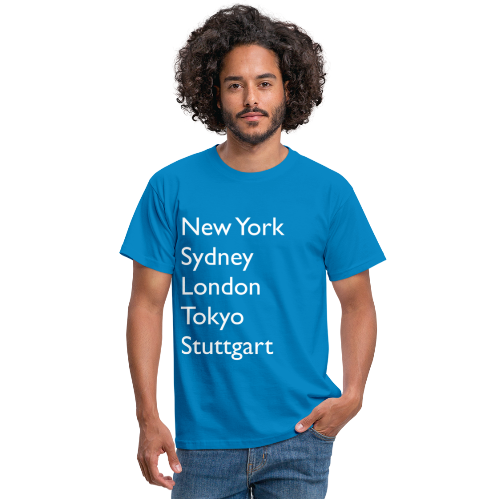 T-Shirt Stuttgart "Metropolen Big" Bright Edition - Royalblau