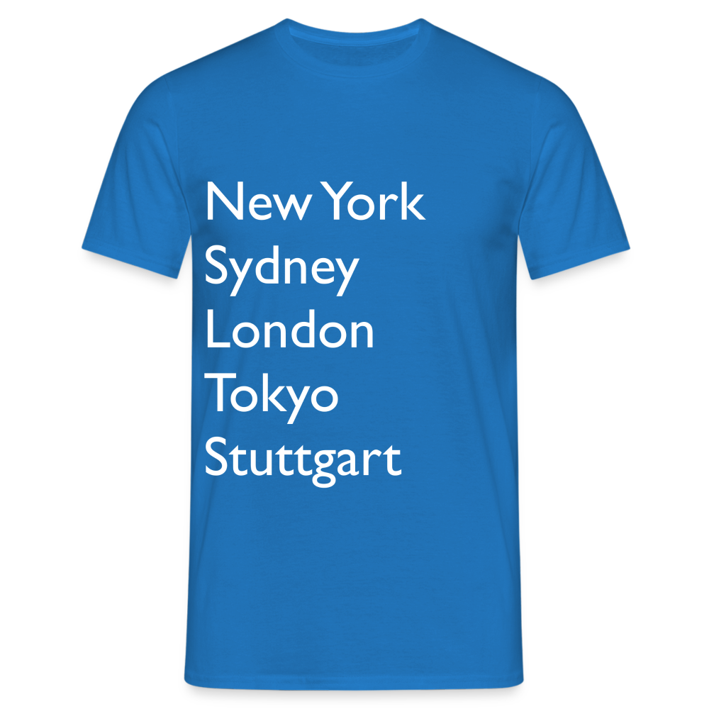 T-Shirt Stuttgart "Metropolen Big" Bright Edition - Royalblau