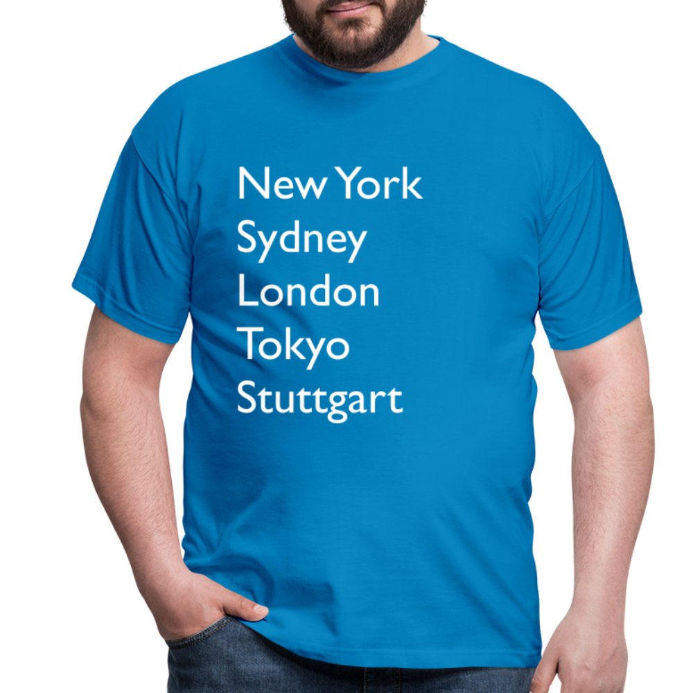 T-Shirt Stuttgart "Metropolen Big" Bright Edition - Royalblau