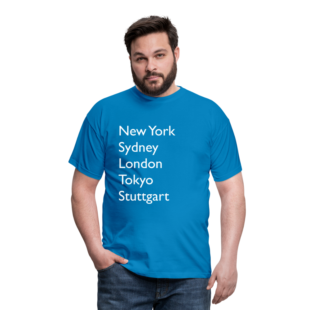 T-Shirt Stuttgart "Metropolen Big" Bright Edition - Royalblau