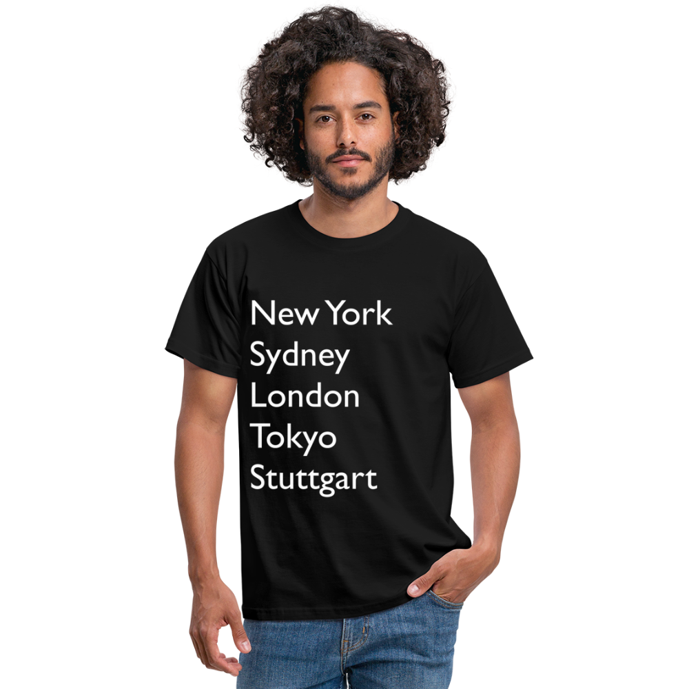 T-Shirt Stuttgart "Metropolen Big" Bright Edition - Schwarz