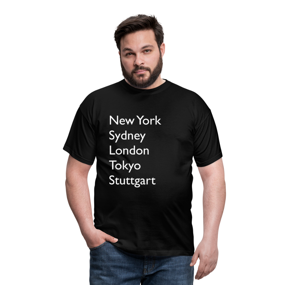 T-Shirt Stuttgart "Metropolen Big" Bright Edition - Schwarz