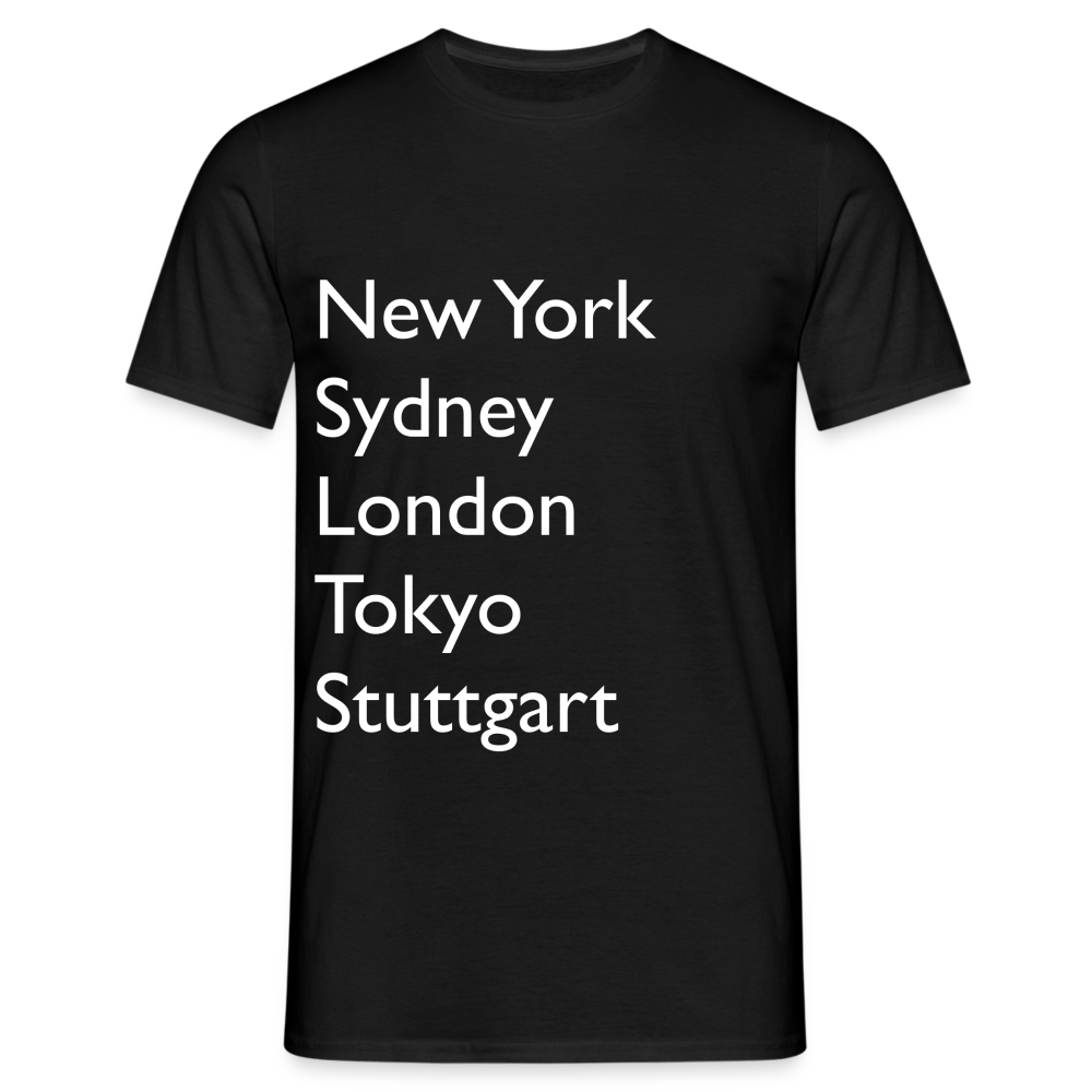 T-Shirt Stuttgart "Metropolen Big" Bright Edition - Schwarz