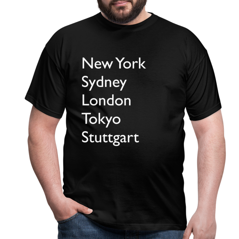 T-Shirt Stuttgart "Metropolen Big" Bright Edition - Schwarz