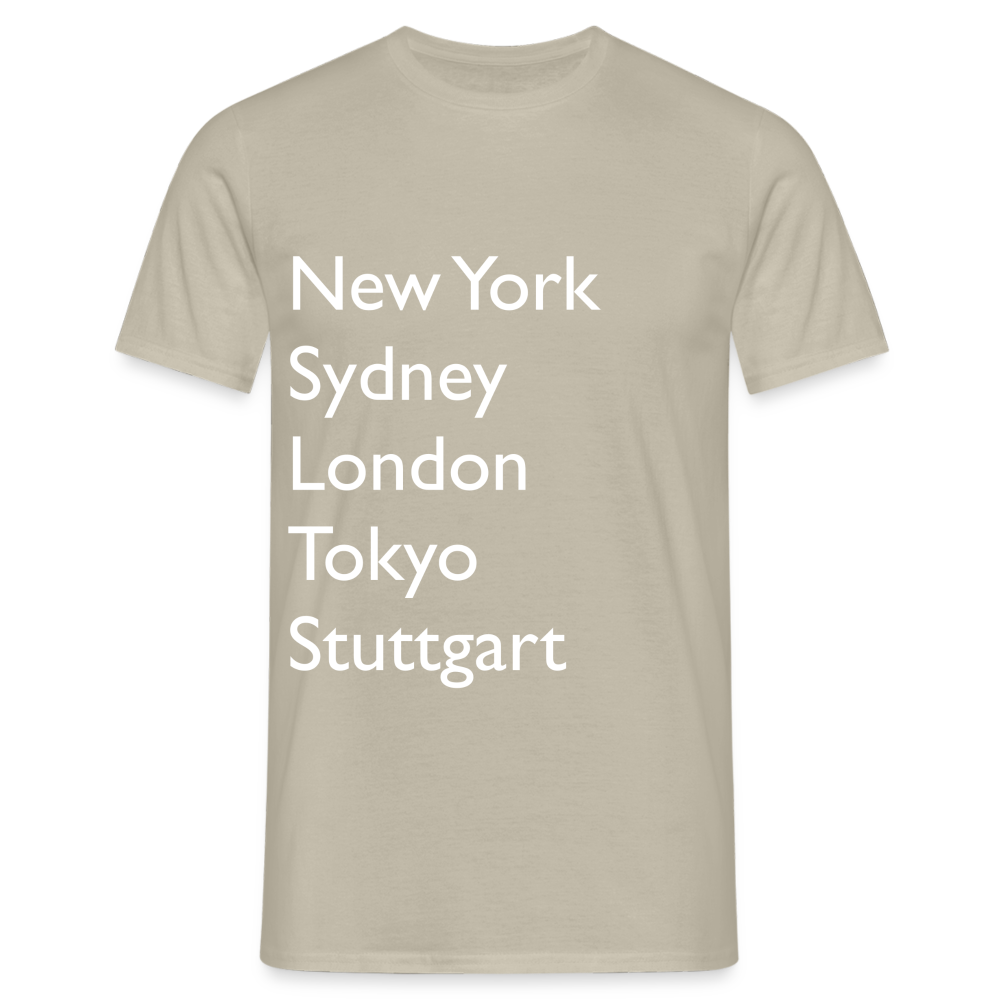 T-Shirt Stuttgart "Metropolen Big" Bright Edition - Sandbeige