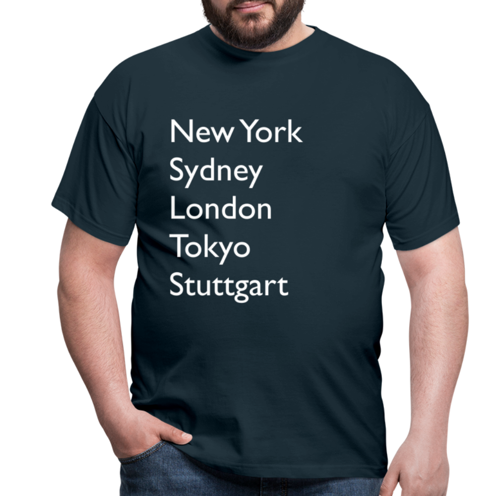 T-Shirt Stuttgart "Metropolen Big" Bright Edition - Navy