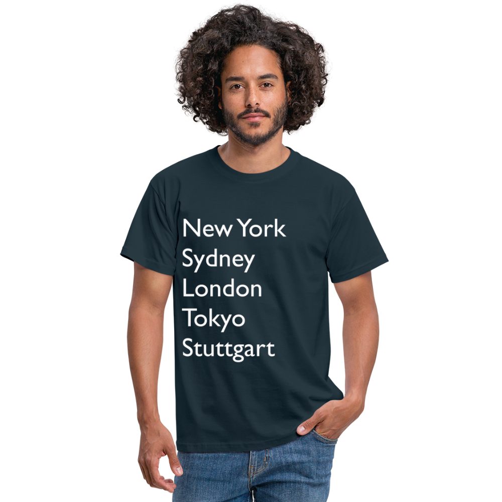 T-Shirt Stuttgart "Metropolen Big" Bright Edition - Navy