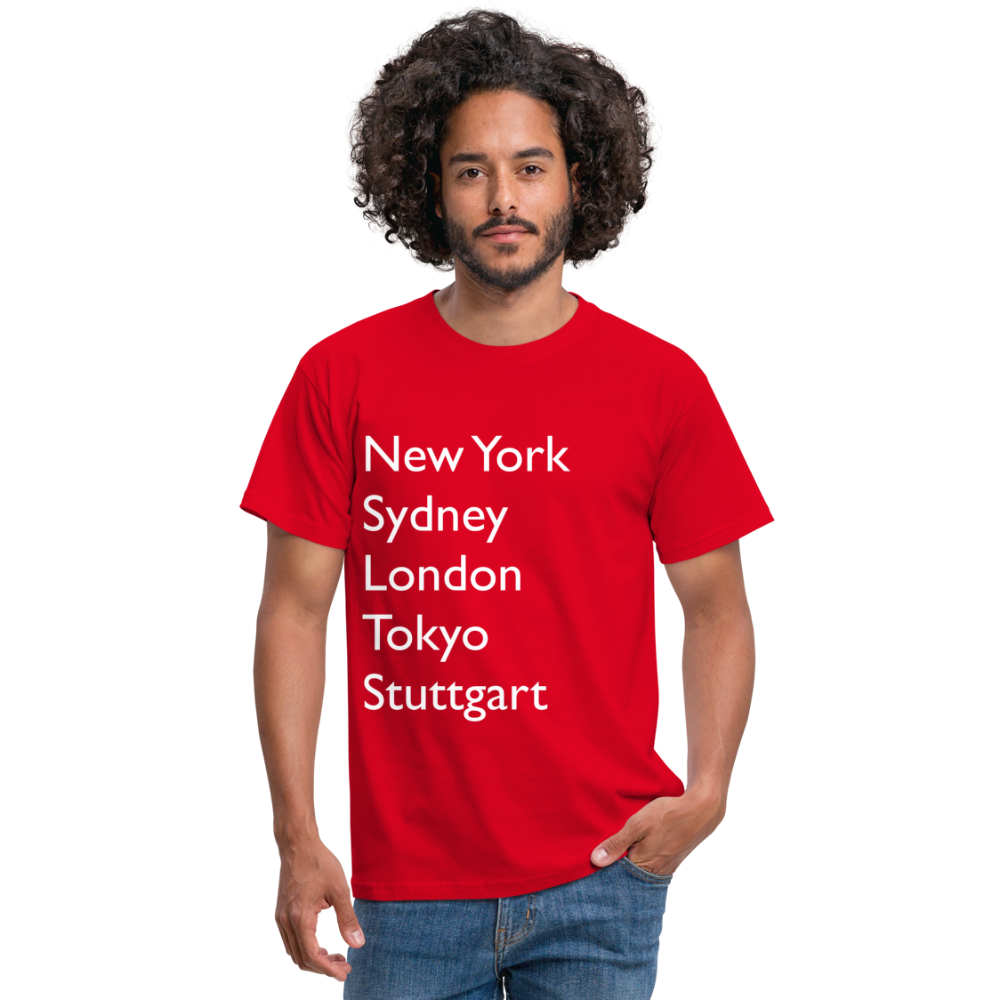 T-Shirt Stuttgart "Metropolen Big" Bright Edition - Rot