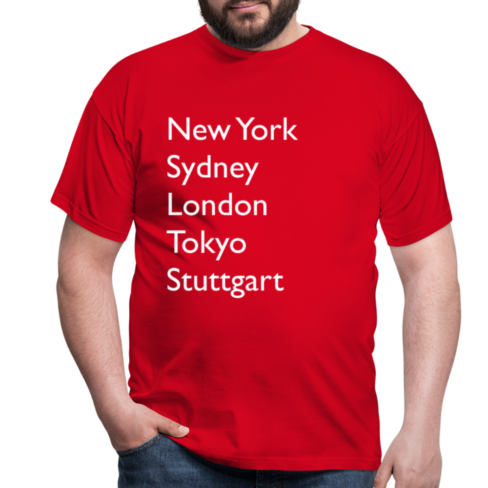 T-Shirt Stuttgart "Metropolen Big" Bright Edition - Rot