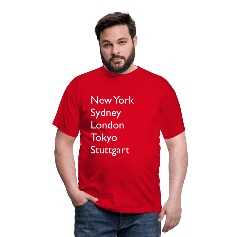 T-Shirt Stuttgart "Metropolen Big" Bright Edition - Rot